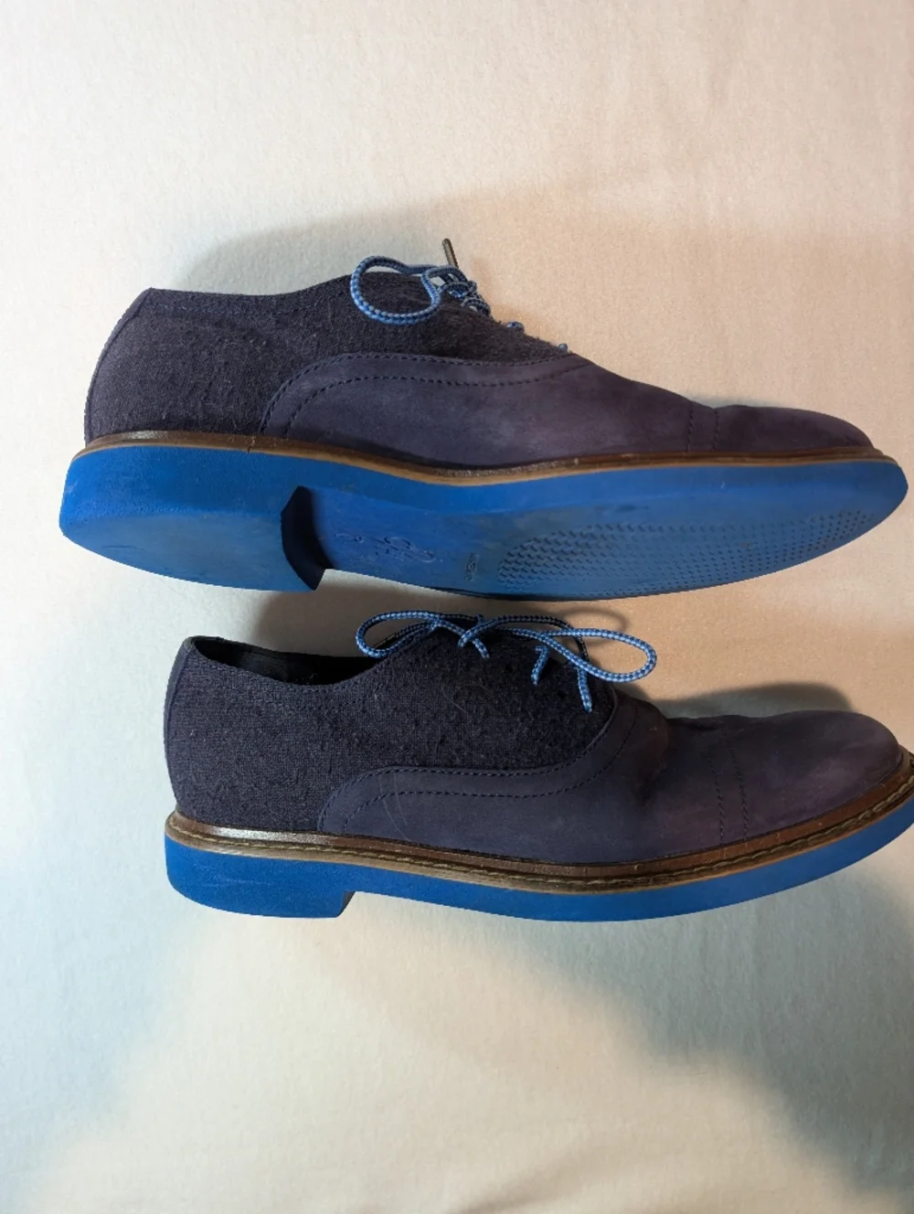 Cole Haan Navy Blue Casual‎ Lace-Up Shoes